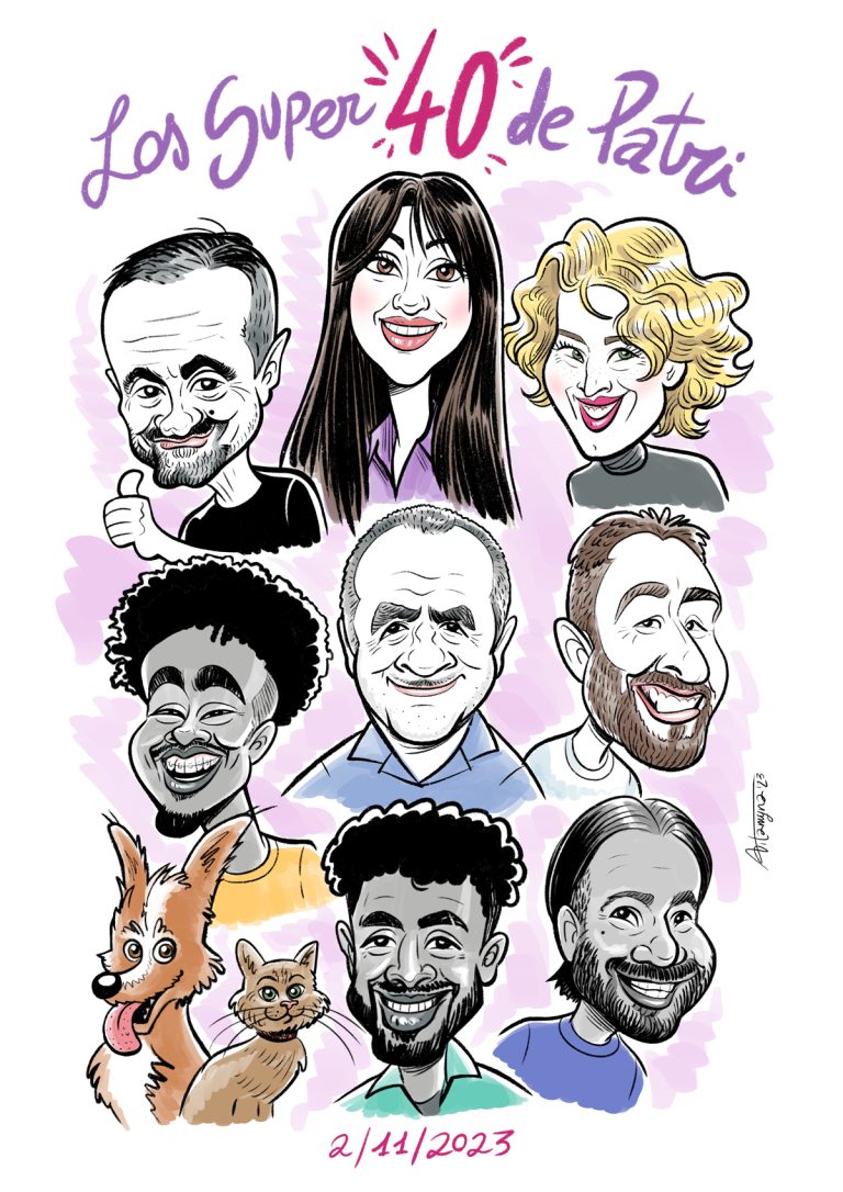 vitamynacaricaturista.com - En color - Caricatura cumple2