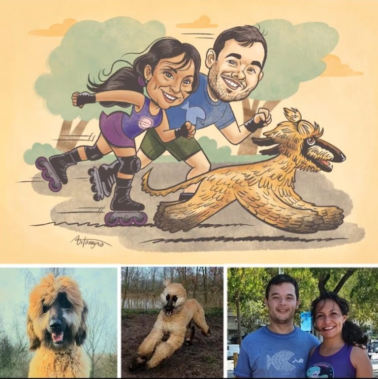 vitamynacaricaturista.com - En color - caricatura pareja